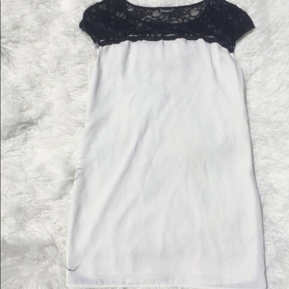 Express Dresses & Skirts - White And Grey Express Dress